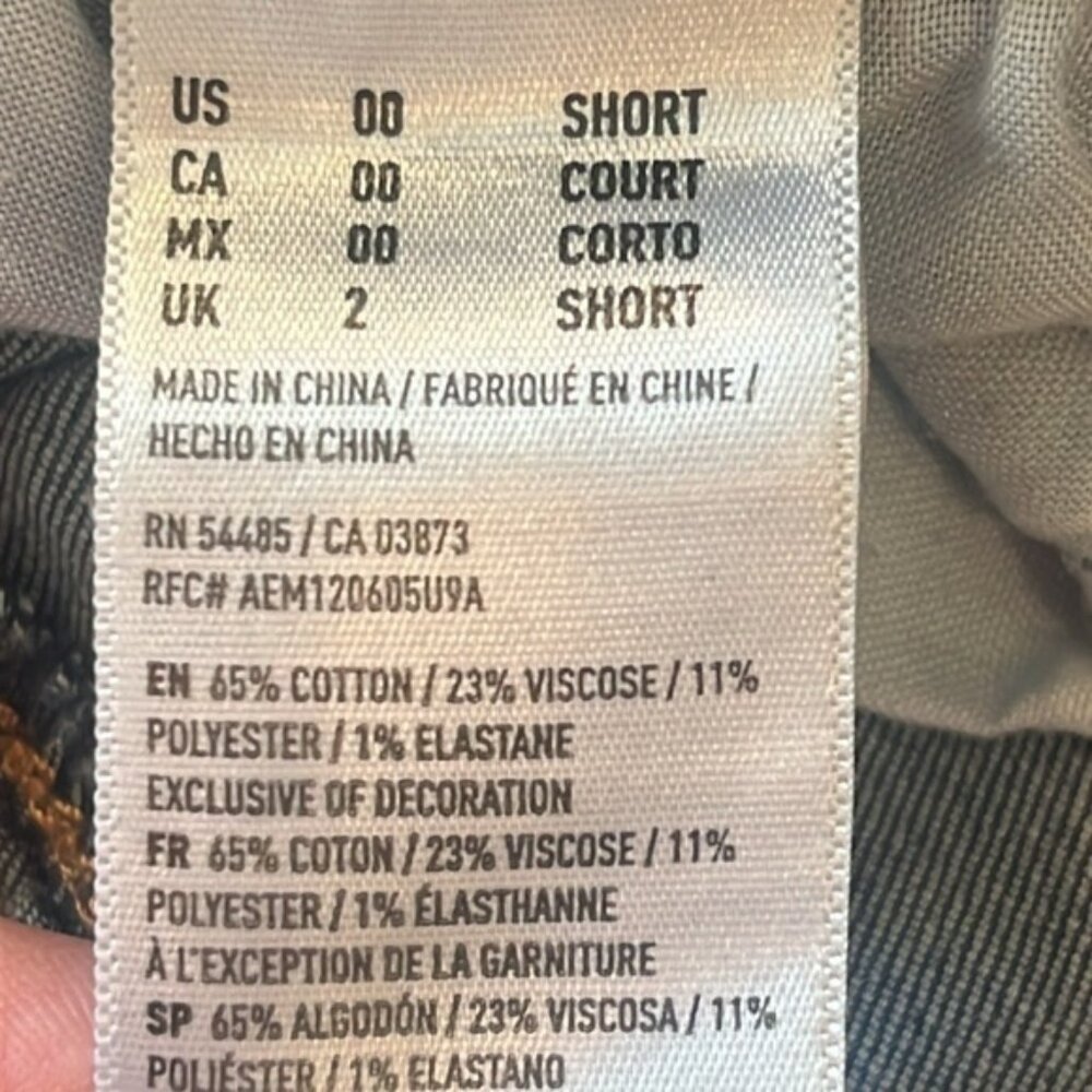 American Eagle Outfitters Hi Rise Jegging Skinny Jeans Size 00 Short - Picture 9 of 11